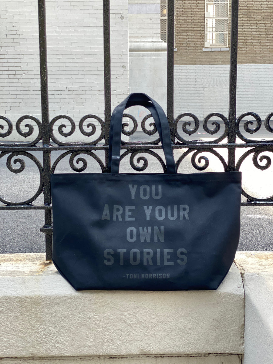 You Are Your Own Stories Black Tote – rayo & honey