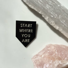 Load image into Gallery viewer, create & resist pin by rayo & honey