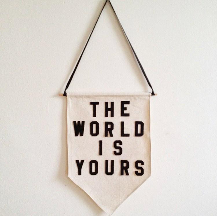 the world is yours