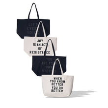 Load image into Gallery viewer, turn your wounds into wisdom tote by rayo &amp; honey
