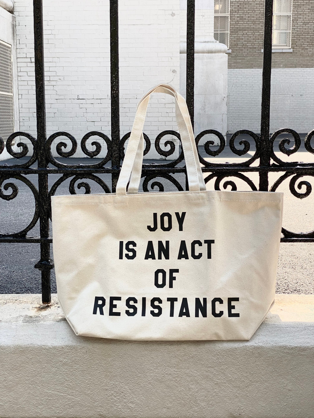 Joy Is An Act of Resistance Natural Tote