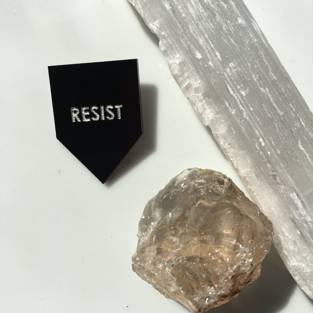 resist pin by rayo & honey